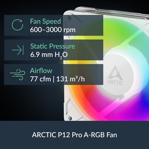 ARCTIC Liquid Freezer III Pro 360 A-RGB white PC Water Cooler AIO Cooling CPU - Afbeelding 3 van 9