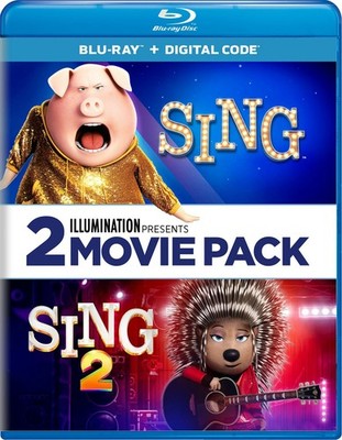 Sing / Sing 2 Blu-ray Matthew McConaughey NEW