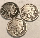 Three  (3) 1920 D  Buffalo Nickel s MIXED GRADES NO RESERVE  *J1983