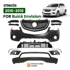 Front Bumper Cover Kit Grille Assembly For 2016-2018 Buick Envision