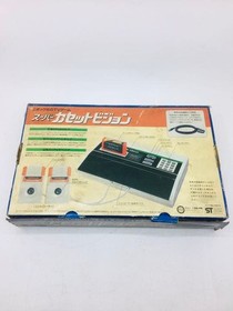 Super Cassette Vision Epoch Blue Unused Outer box damaged Instructions included