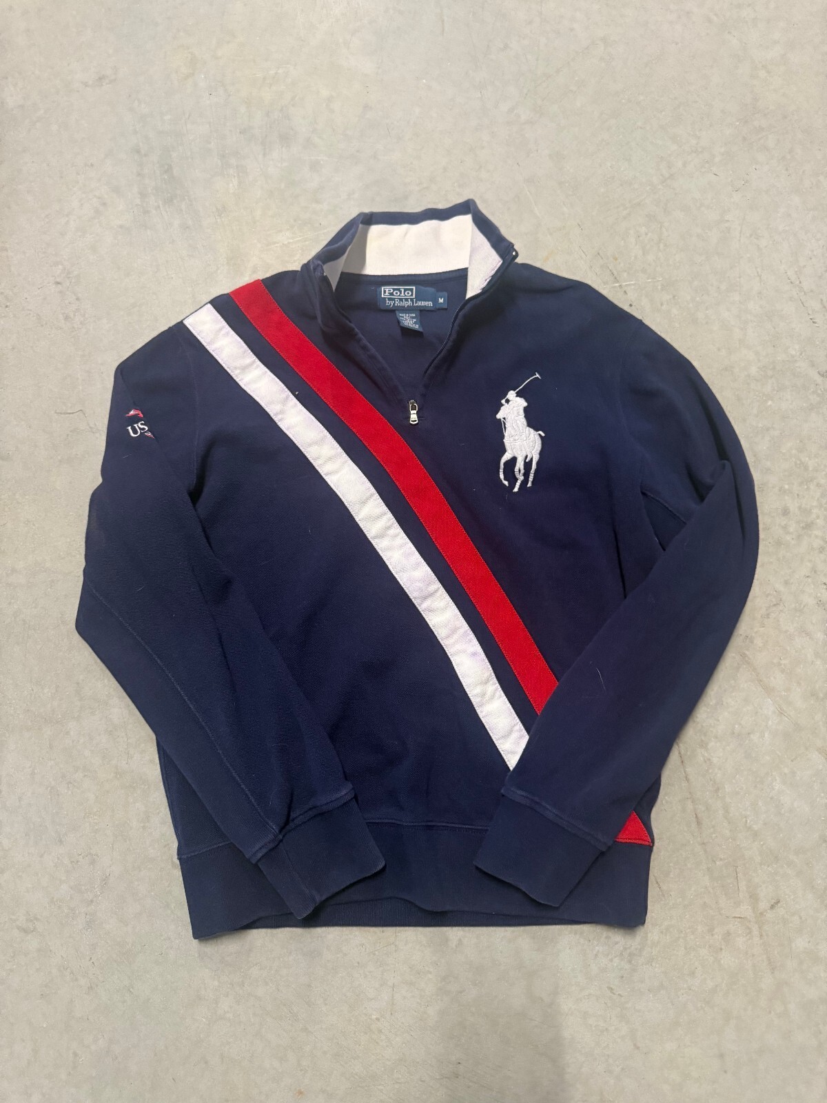 Vintage 2003 Polo Ralph Lauren US Open Quarter Zip Size M