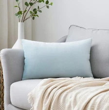 MIULEE Velvet Pillow Cover Decorative 12x22in