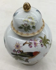 Ginger Jar, Bird/Butterfly Pattern, No Damaged, Unbranded, 8” Tall