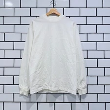 LOS ANGELES APPAREL 6.5 OZ LONG SLEEVE GARMENT DYE CREW NECK T-SHIRT CREAM