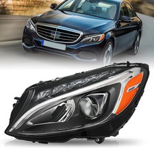 Fit Mercedes Benz C Class W205 2015-2018 C300 LED Headlight Left Driver Side LH