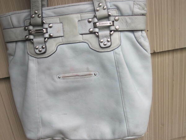 B Markowsky Turquoise Large Leather Shoulder Bag.… - image 10