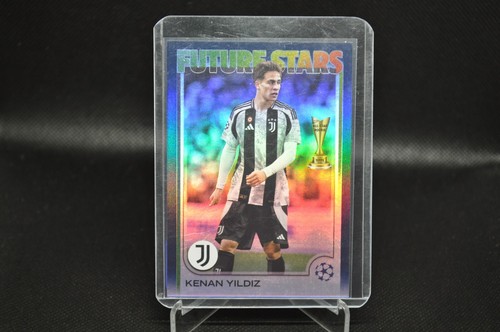 Kenan Yildiz 2024-25 Topps UCC #59 RC Black Foilboard /275
