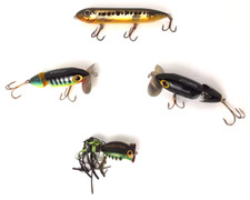 4x Fishing Lures Jointed JITTERBUG Hula POPPER Super SPOOK Top Water BAIT