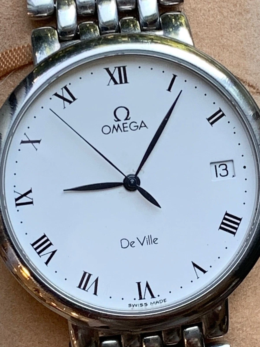 Omega deville white dial sale