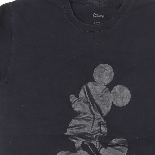 Camiseta Disney Negra S Unisex Adultos Informal - Imagen 6 de 12