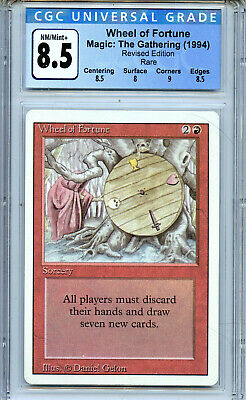 MTG Revised Wheel of Fortune CGC 8.5 NM-MT+ Card Magic MTG Revised Wheel of Fortune CGC 8.5 NM-MT+ Card Magic