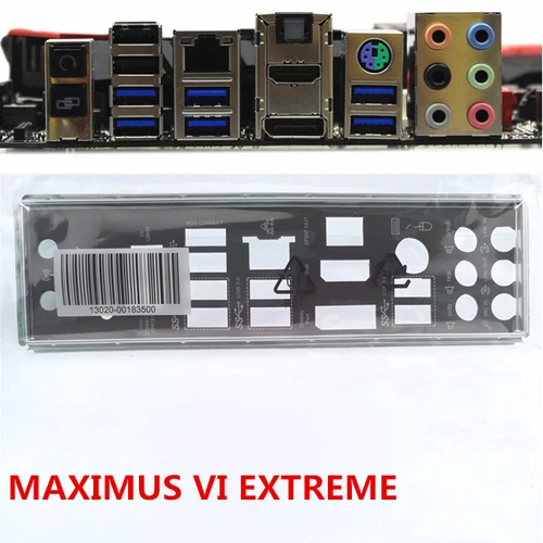 For Asus MAXIMUS VI EXTREME Shield IO I/O Rear Baffle Backplate Motherboard