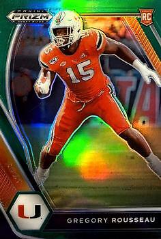 Greg Rousseau 2021 Panini Prizm Draft Picks Collegiate #144 Green