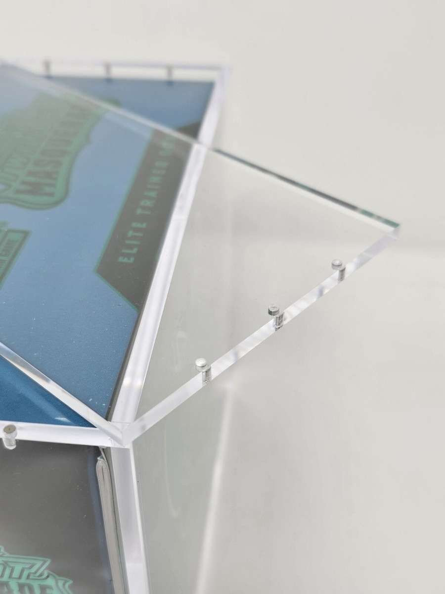 Teca Per Etb Pokemon Set Allenatore Fuoriclasse Acrilyc Case In Plexiglass Clear - Foto 6