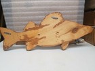 Handmade 4 Hook Fish Shaped Wooden Wall Coat Rack — photo 2