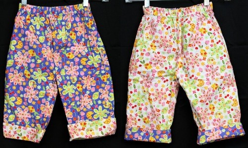 Chez Ami Ptsy Aiken 2pc Outfit Tank top Reversible Pants Summer Fruit Flowers 6x - Picture 7 of 12