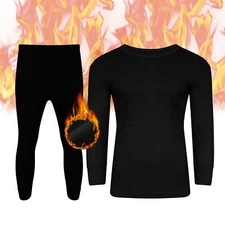 Kids Thermal Winter Underwear Set - Long Sleeve Top & Bottom, Warm Base Layer