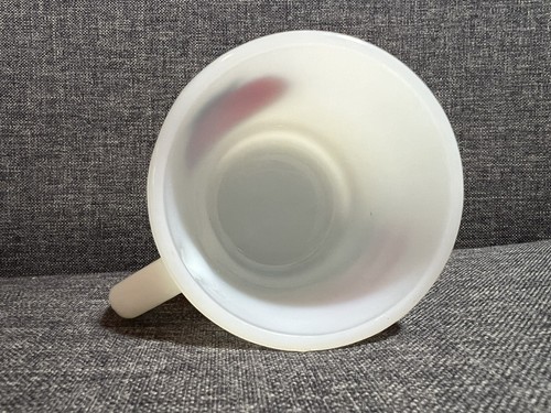 Fire-King Johnny Appleseed Junior Ecology Club Mug - Stackable Milk Glass - Picture 9 of 9