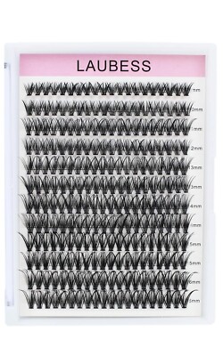 Cluster Lashes 240pcs 40D DIY Eyelash Extension D Curl Long Individual Lashes Mi