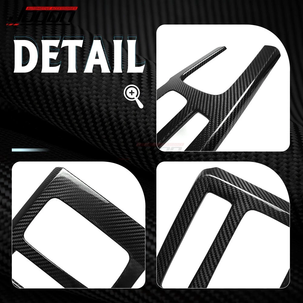 Real Carbon Fiber Gear Shift Panel Cover Trim For Acura Integra 2022 2023-24 AT - Picture 3 of 15