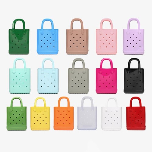 New Women's Waterproof Summer Beach Bag DIY Jelly Tote Bag Vacation - Picture 8 of 40