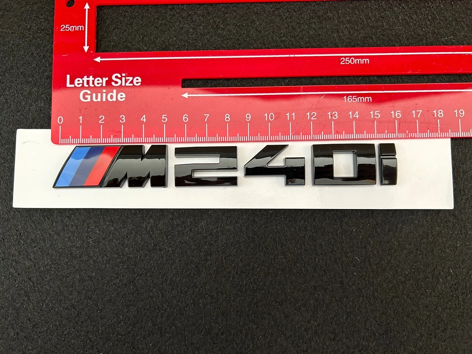 For BMW M240i BADGE AND 2X M WING BADGES IN GLOSS BLACK - Изображение 4 из 4
