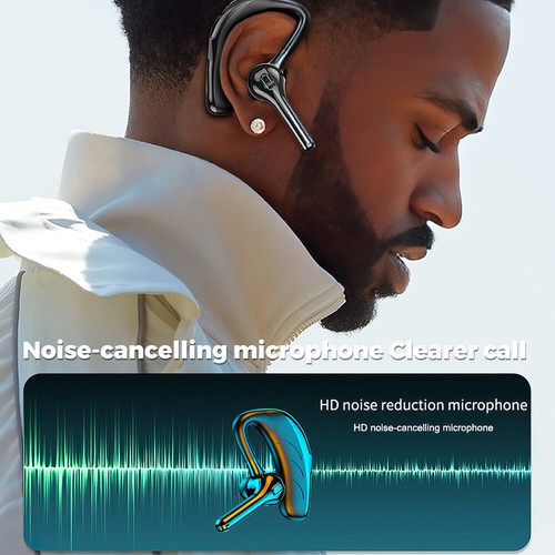 Truck Driver Business Office Headset Wireless Bluetooth Earpiece Mic fot Calling - Picture 16 of 19