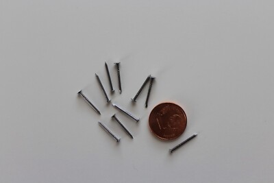 50 Stück Nägel, blank, Flachkopf, 0,9 x 13 mm