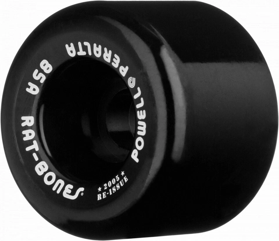 Powell Peralta RAT BONES Skateboard Wheels 60mm 85a BLACK