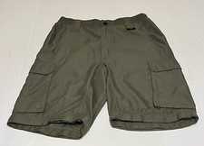 Boy Scouts of America Cargo shorts Mens S Relaxed green casual Polyester Zip off