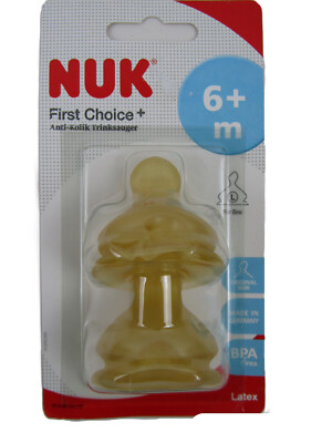 NUK  First Choice Plus Trinksauger für Brei Latex Gr. 2 (ab 6 Monate)
