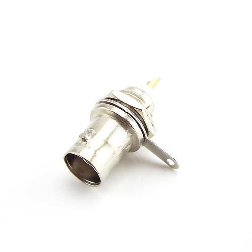 BNC Female Chassis Panel Mount Nut Bulkhead Solder Type Jack Coaxial Connector - Picture 3 of 6