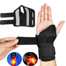 Right Left Wrist Hand Support Brace Splint Carpal Tunnel Sprain Arthritis Sports