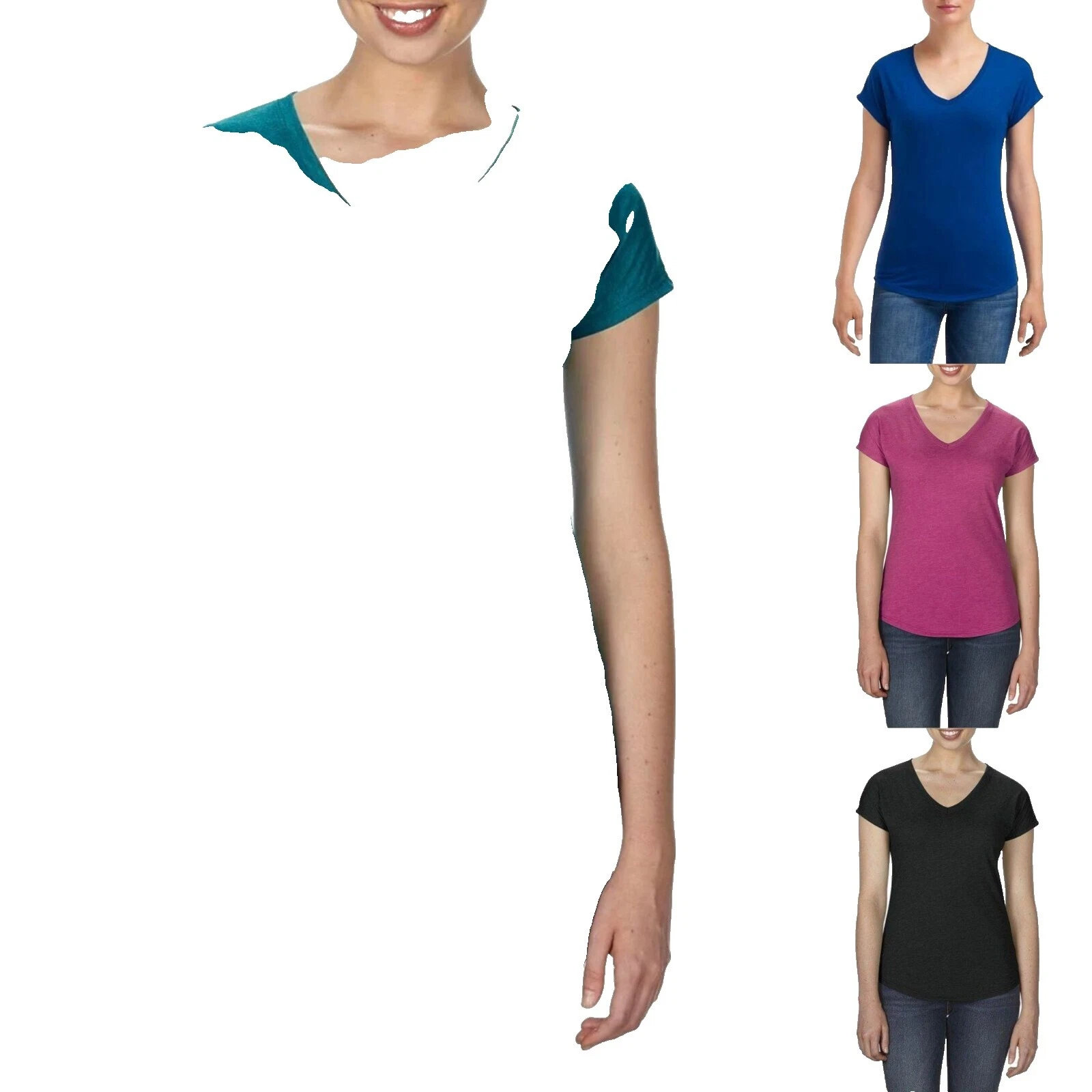Cotton Regular Size 2XL Anvil Tops for Women