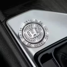 Honda Start Button Bling Car Décor Crystal Rhinestone Car Bling Ring Emblem