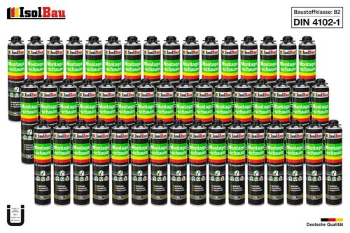 Bauschaum Pistolenschaum B2 Montageschaum 750 ml SET PU-Reiniger Schaumpistole - Bild 43 von 43