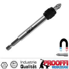 Profi Bithalter Schnellwechsel Magnet System Für 1/4" Bits 100 mm Lang BGS 1731
