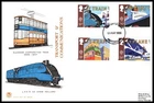 Great Britain - 1988 - Transport & Comm. Scott# 1213-16, Stuart Combo Cover