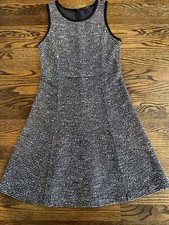 JCREW SZ 4 A-LINED SILK-TRIMMED SLEEVELESS DRESS