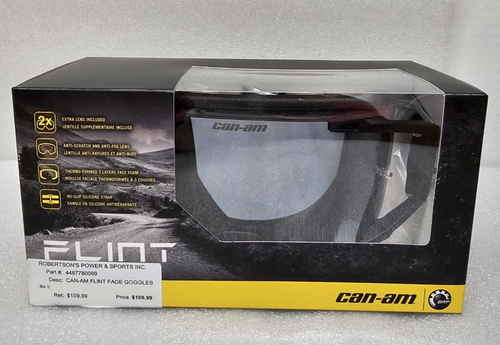 CAN-AM FLINT FADE UV GOGGLES CAN AM OFF ROAD ATV RIDING GOGGLES NEW 4487780099 - Picture 2 of 5