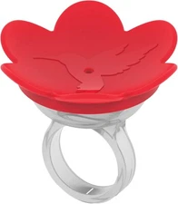 Hummingbird Ring Feeder (Red) - Hand Feed Hummingbirds Right in Your Backyard