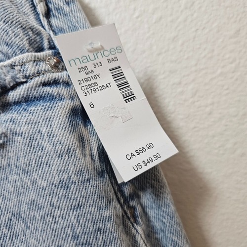 NEW M Jeans High-Rise Women's Light Blue Denim Maxi Skirt size 6 - Picture 12 of 13
