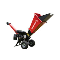 Rotatech 7HP Petrol 50mm Chute Wood Chipper Garden Shredder Chipping Garden