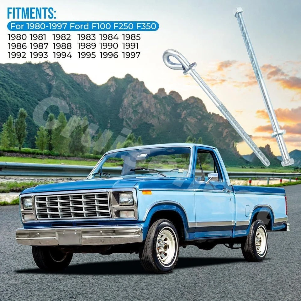 Neumático de repuesto para camioneta Ford F100 F250 F350/pernos portaruedas herrajes 1980-97 Foto 3 de 4