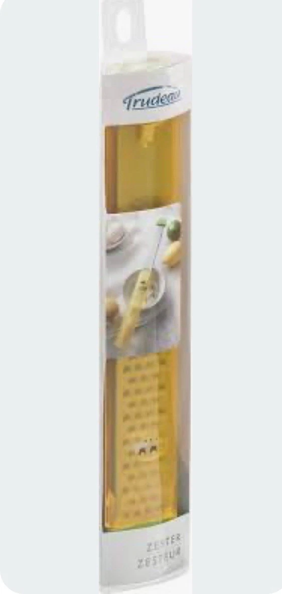 TRUDEAU ZESTER GRATER LEMON LIME CITRUS GARLIC NUTMEG HEALTHY FLAVOR ZEST GRATE
Opens in a new windo