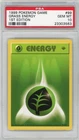 PSA 10 Pokemon TCG 1999 Base Set 1st Edition Shadowless - Grass Energy 99/102