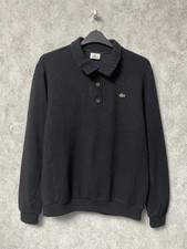 Vintage Lacoste Black Wool Sweater Men's Size L