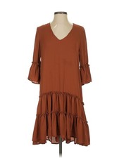 Karen Kane Women Brown Casual Dress XS
