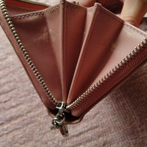 Gucci Cartera Larga Cuero Auténtico Usado 78k Yen Logo Clásico Auténtico - Imagen 8 de 8
